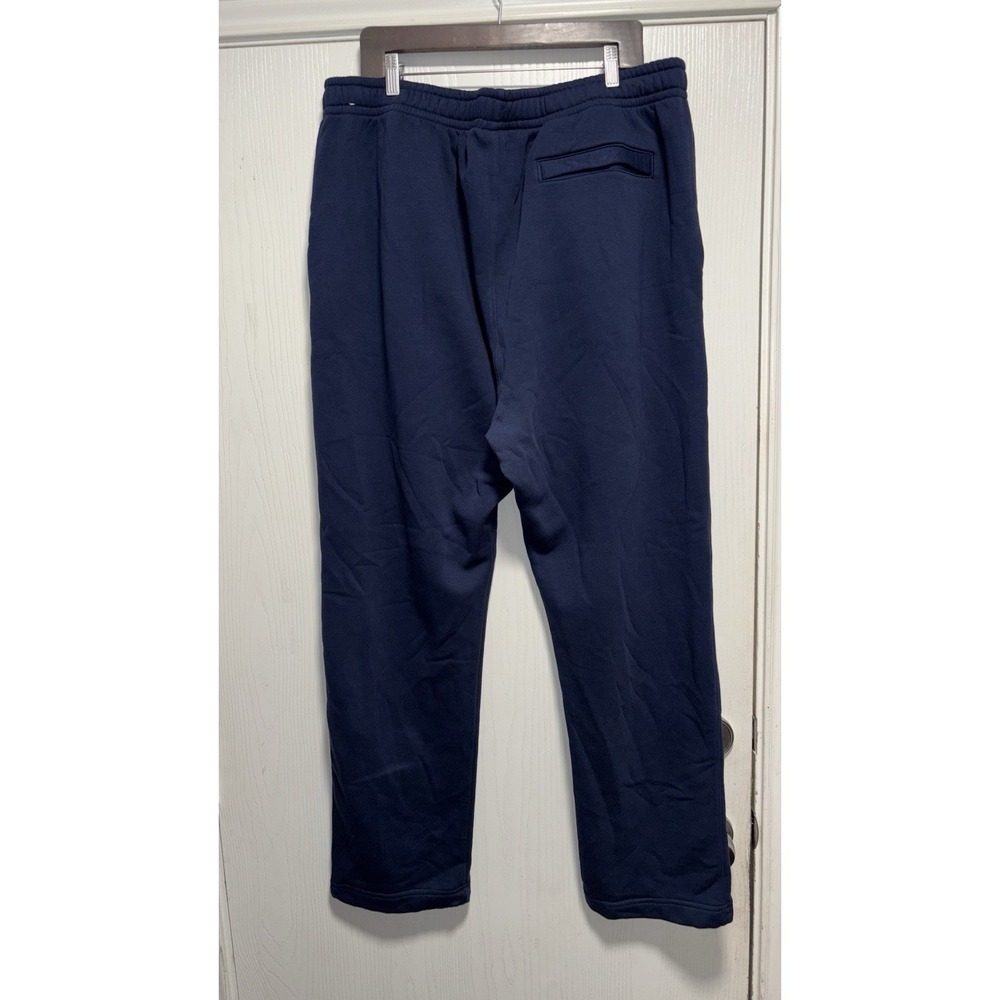 Nike Navy Blue Men's Sweatpants Drawstring Straight Leg Navy Tall XXXLarge - Picture 4 of 5